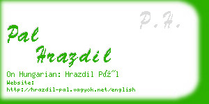 pal hrazdil business card